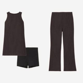 レースミニワンピース￥22,000、レースパンツ￥17,600（共にスピード）