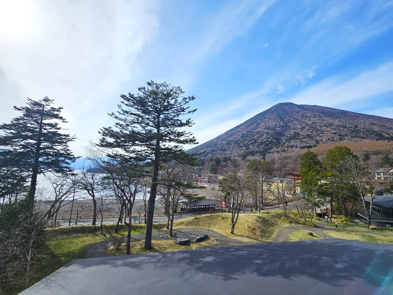 リッツカールトン日光、客室のバルコニーからの眺め。この雄大な景色が!
