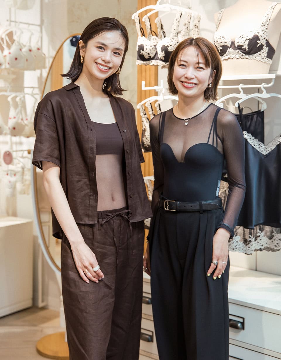 肌が透けるランジェリーをコーデに活用!モデル佐藤晴美&スタイリスト小山田早織登壇【インティミッシミ】イベントレポ