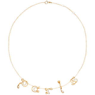 「アルファビルダー ネックレス」［K18YG×DIA］¥719,400（シャルロット シェネ／シャルロット シェネ 青山店）