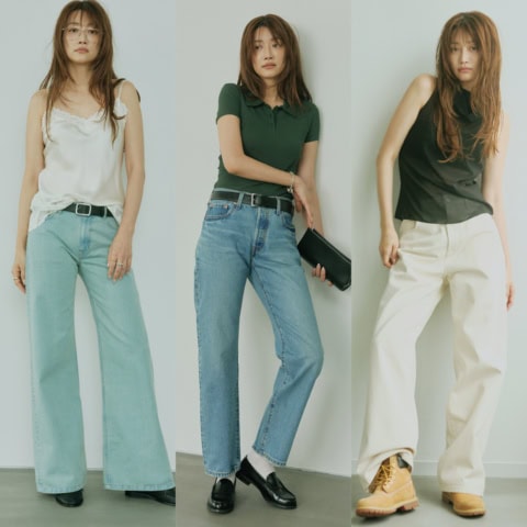 「カーブ」に「ルーズフレア」。40代が無理なくはけて確実に洒落る【似合うデニム】が欲しい!