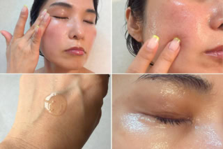 ぜひ使ってみてほしい、肌にジュワッと溶け込むテクスチャー。ぷるんとした厚みのあるジェルが体温でなめらかに広がり、濃いめのアイメイクもするりと落ちる優秀さです。
