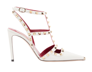 シューズ〈ロックスタッズ〉［ヒール10㎝］¥181,500（ヴァレンティノ ガラヴァーニ／ヴァレンティノ インフォメーションデスク）