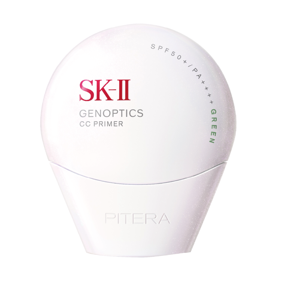 ひと塗りで赤みをカバーできる、ミントカラーのUVカットベース。SPF50＋・PA＋＋＋＋ 30g ¥9,900（SK-II）