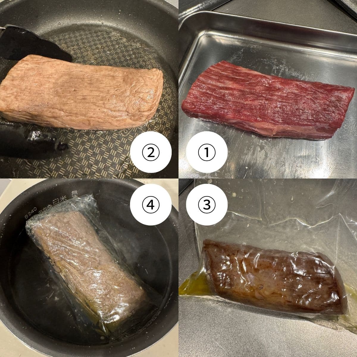 フライパンで焼く際は、それぞれ30秒くらい焼いてます！焼きすぎると中まで固くなってしまうので注意。じっくり焼かなくてよく、あとは炊飯器にお任せなので、料理が苦手な私にはとっても助かる一品(笑)