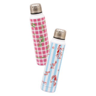保冷・保温タンブラーはこれからの季節にマスト。荷物が多い日でも負担にならない容量300mLサイズ。thermo mug 各¥4,400（共におかいものSNOOPY）