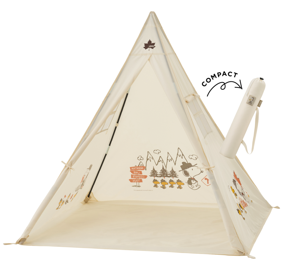 公園やビーチ、プールサイドなどで、手軽にプライベートスペースを確保できるミニテント。KIDS テント ¥11,800（ロゴス／ロゴスコーポレーション・コンシューマー係）