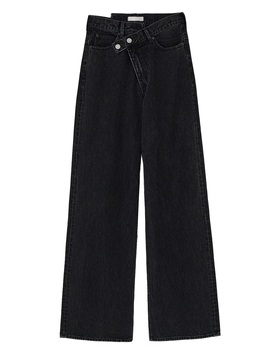 デニムパンツ『CROSS WAIST WIDE STRAIGHT』