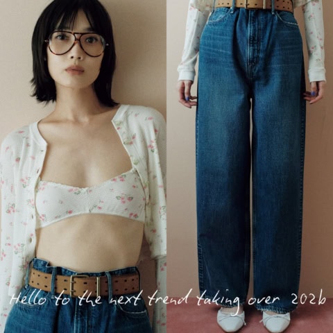 「新調するなら【90年代風のハイライズストレート】が、今から秋冬まで汎用性高め!」百々千晴