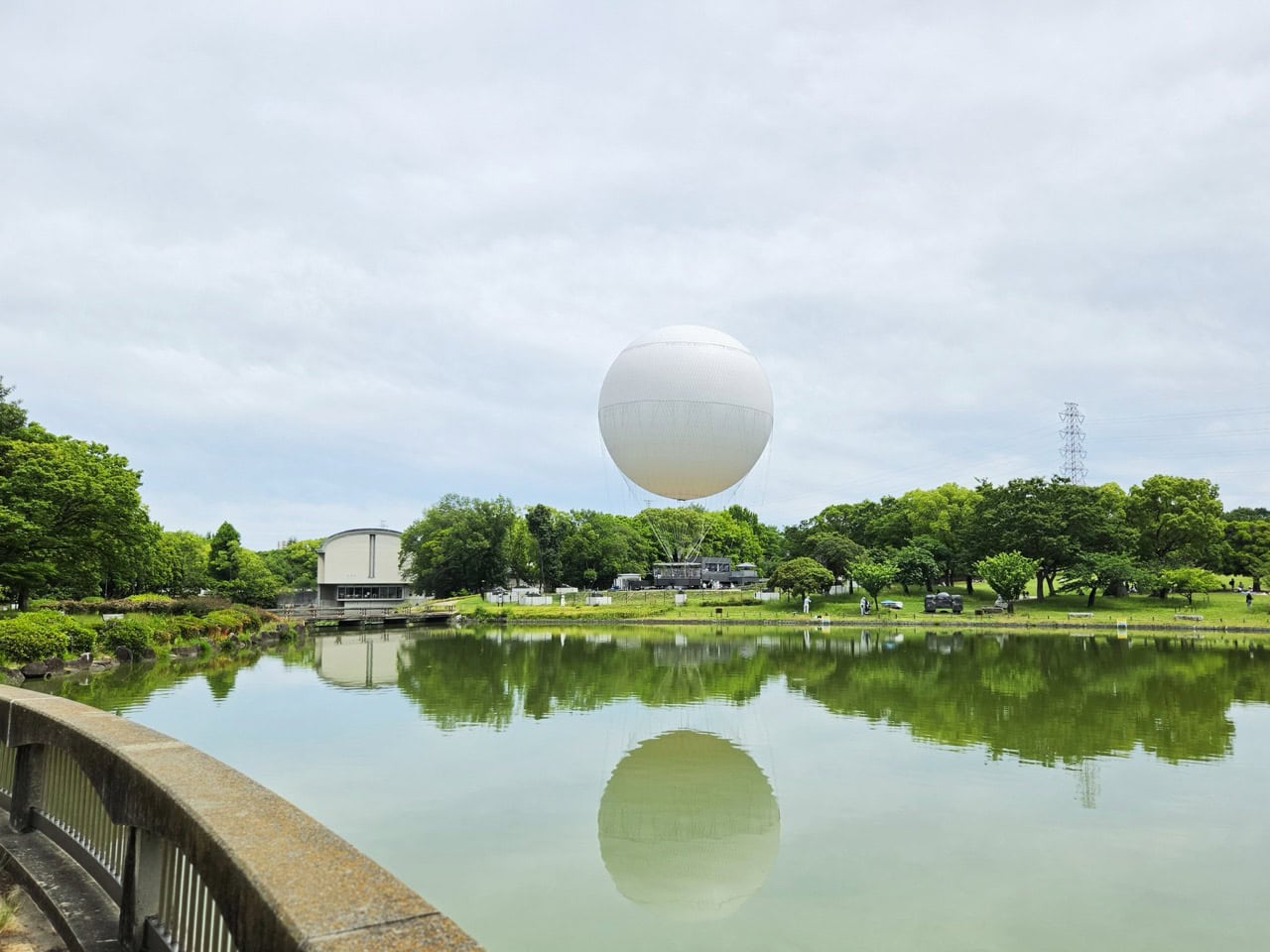 バルーンの乗船場所は、大阪堺市の大仙公園内に。