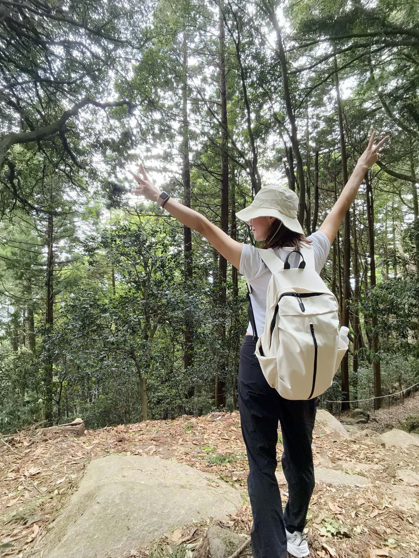 まだまだ余裕の筑波山登山道…