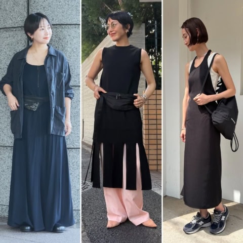 ウエストポーチにナップサック…夏ワンピに「スポーツMIX」するおしゃれな人が急増中【40代スナップ7選】
