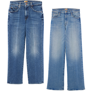 デニムパンツ 各¥42,900（共にマザー／ストラスブルゴ カスタマーセンター）