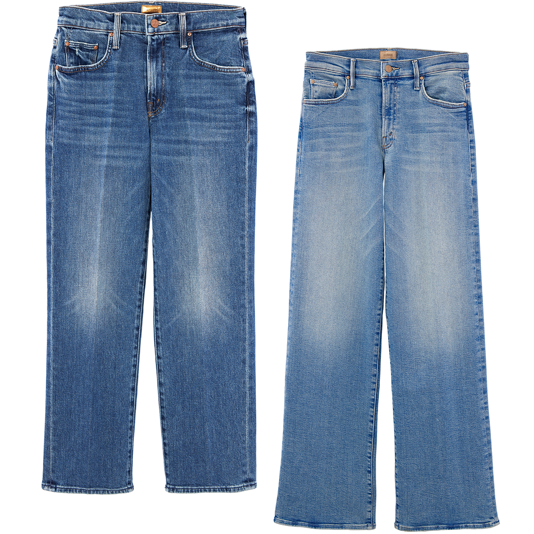 デニムパンツ 各¥42,900（共にマザー／ストラスブルゴ カスタマーセンター）
