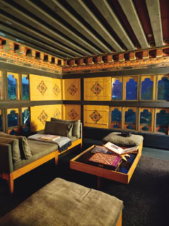 Farmhouse dining at Amankora Punakha.