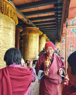 Where prayer is woven into everyday life.Each turn of a prayer wheel is an act of prayer.