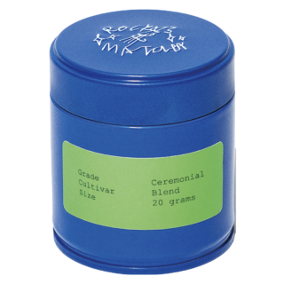 ギフトにも映える抹茶缶。セレモニアルブレンド20グラム$36