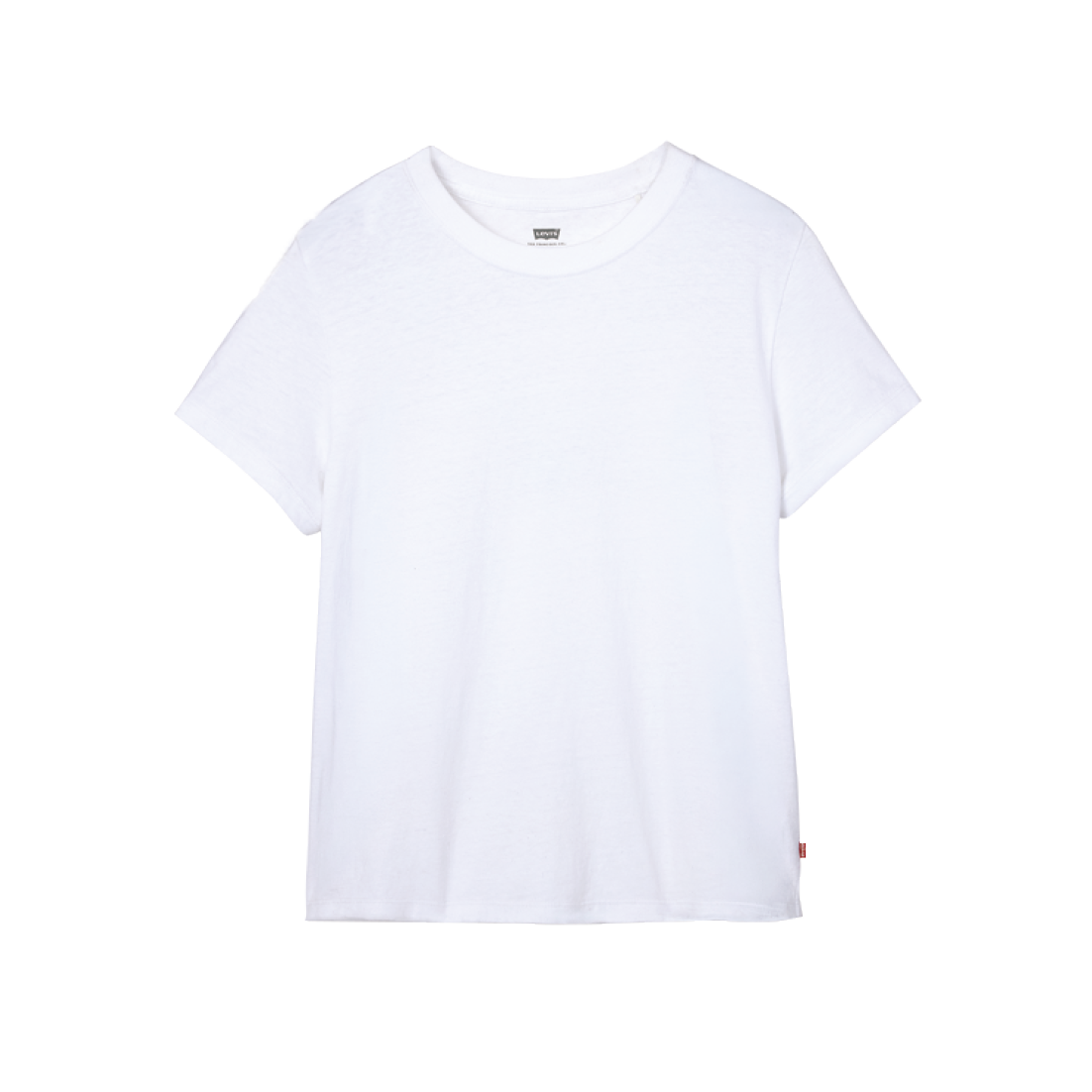 透け感の少ないコットン製のTシャツは、大き過ぎず小さ過ぎず、程よくからだが泳ぐちょうどいいサイズ感。何にでも合わせやすい、まさにベーシックな1枚。Tシャツ¥4,400(リーバイス®/リーバイ・ストラウス ジャパン)