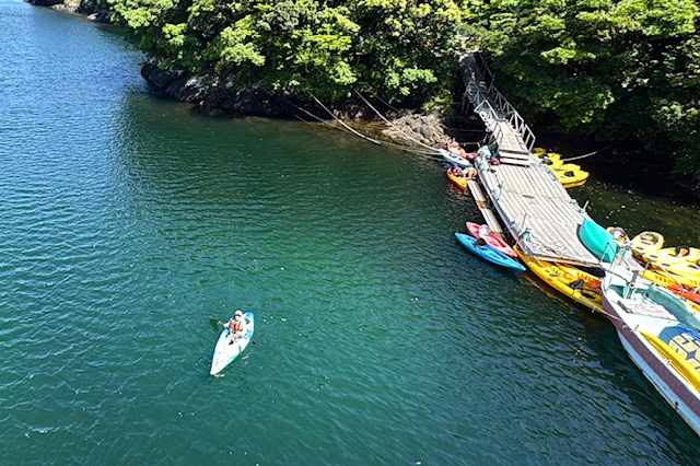 屋久島、安房川でリバーカヤック
