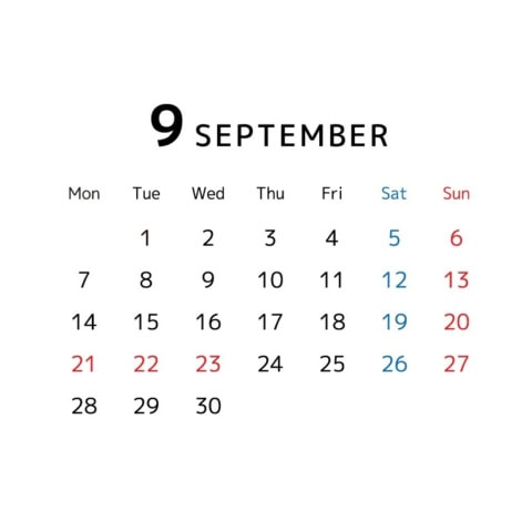 2026年9月の最強開運日は14日（月）と26日（土）の一粒万倍日＋大安！吉日カレンダーをチェックしよう