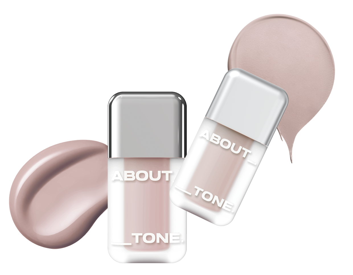 右から:ABOUT___TONE. スキンレイヤーフィットブラッシャー C09、同 W10 各¥1,400（共にBBIA JAPAN）
