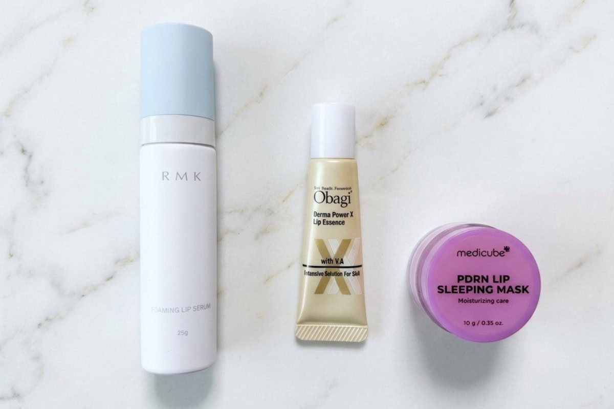 手持ちのリップを格上げする大人世代の必須アイテム。RMK、オバジ、メディキューブの優秀な仕込みリップ美容液3選。