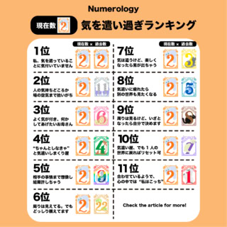 自分のことがもっとわかる！ 気を遣いすぎな『数秘2』を11タイプに大解剖【夕弥の数秘術】
