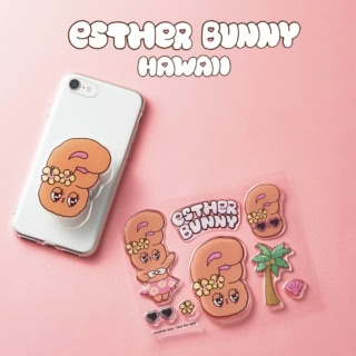 sweet11月号〈増刊号〉ハワイ限定 日焼けエスターバニー スマホグリップ&ぷっくりシール