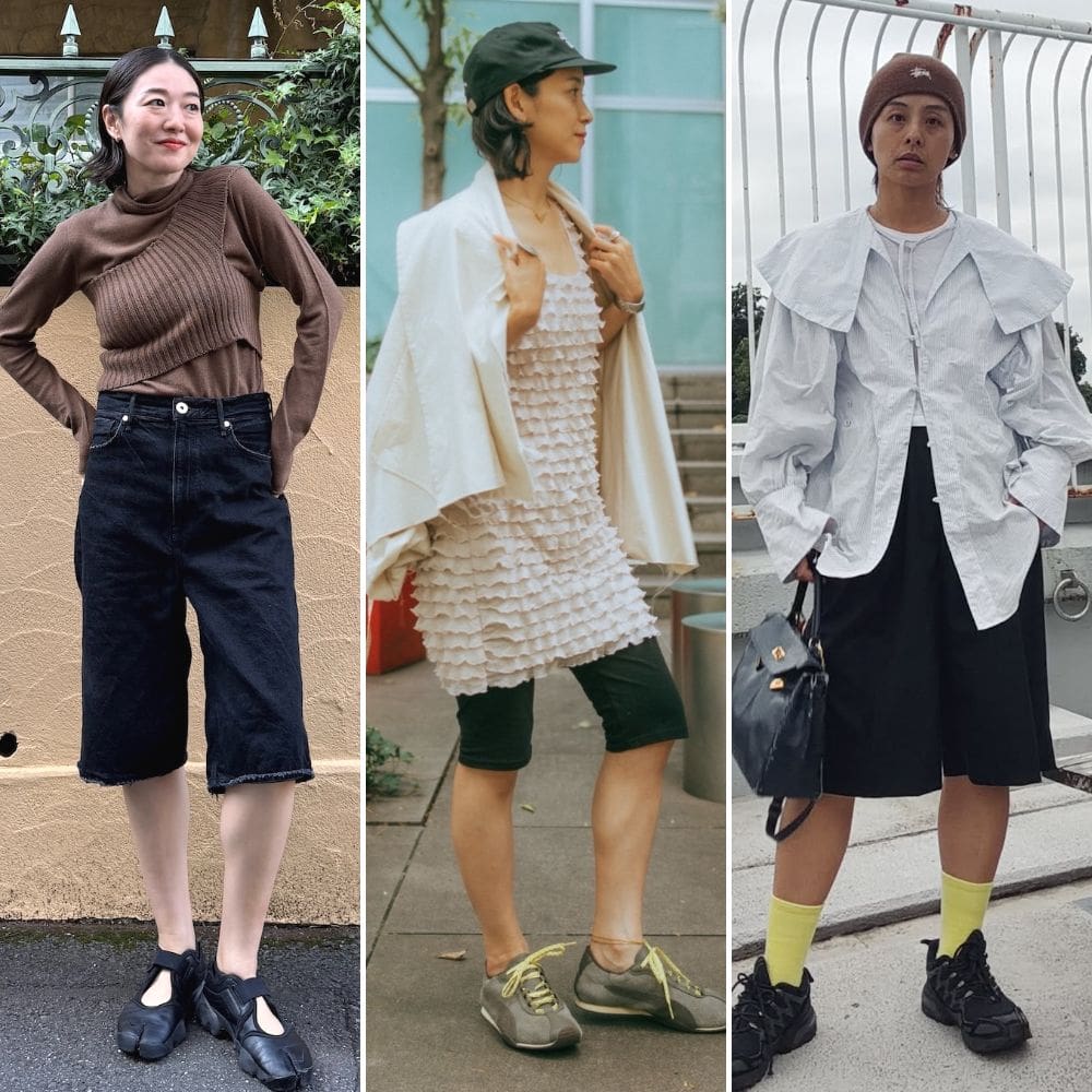 晩夏は「ショート丈ボトム」に「ひとくせスニーカー」合わせがおしゃれです【40代スナップ7選】