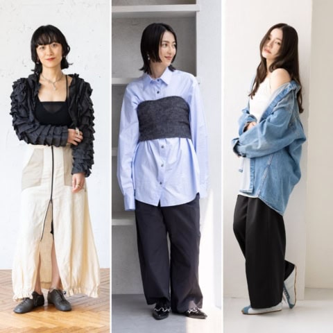 おしゃれな人に「フラットシューズ」旋風! 初秋コーデに程よいヌケ感です【40代スナップ7選】