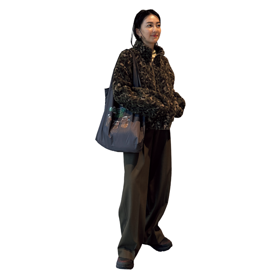 プレス・平井美保さん　オトナミューズ12月号付録　グローグーデザインの両A面お買い物バッグ