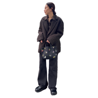 プレス・宋すーちんさん　オトナミューズ12月号増刊付録　繊細なお花刺繍のランチトートバッグ