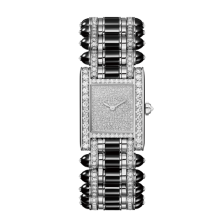 〈タンク〉ジュエリー ウオッチ［K18WG×ダイヤモンド、ケースサイズ：H31×W24.2×D6.75mm］¥30,360,000※参考価格（カルティエ／カルティエ カスタマー サービスセンター）Antoine Pividori © Cartier