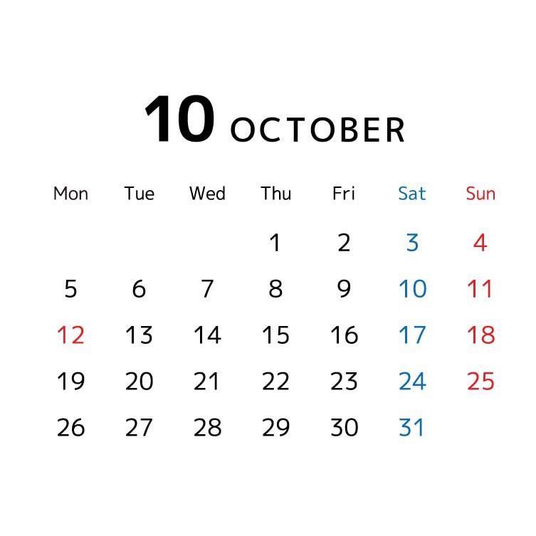 1日もいいけど14日、26日の一粒万倍日も31日の大安もラッキーデー!2026年10月の【吉日カレンダー】をチェックしよう