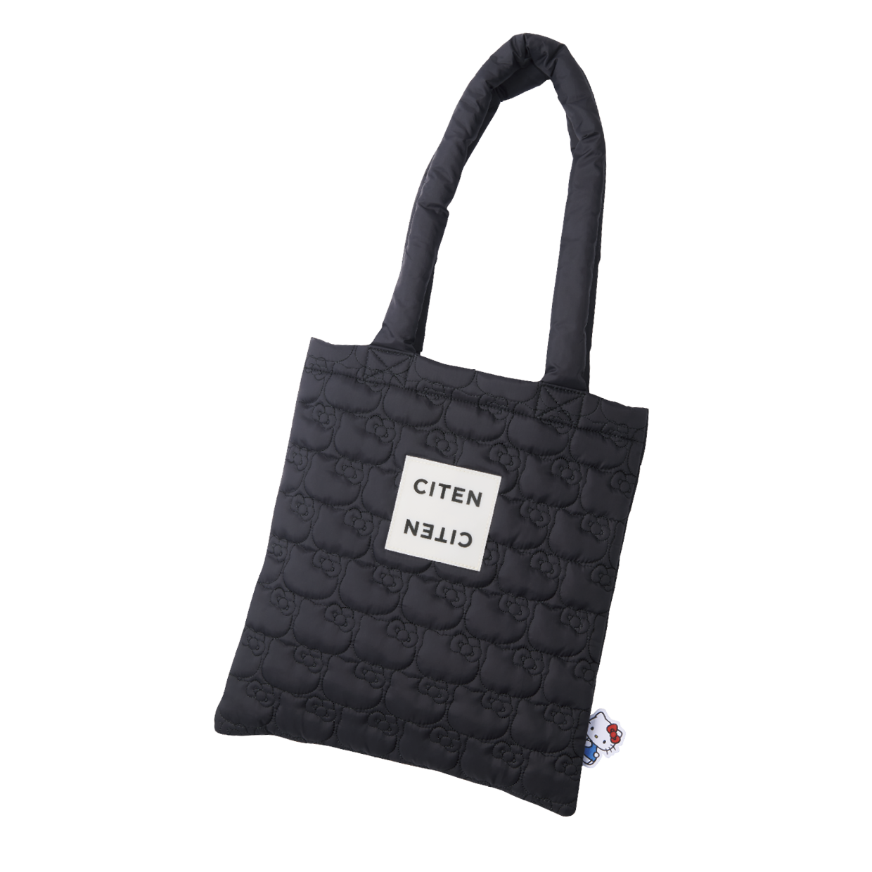サイズ(約):H32×W29㎝ ※バッグ以外は付録に含まれません © 2026 SANRIO CO., LTD. APPROVAL NO. L672484 オトナミューズ11月号付録 ひょっこりタグが可愛いふわふわキルティングトート