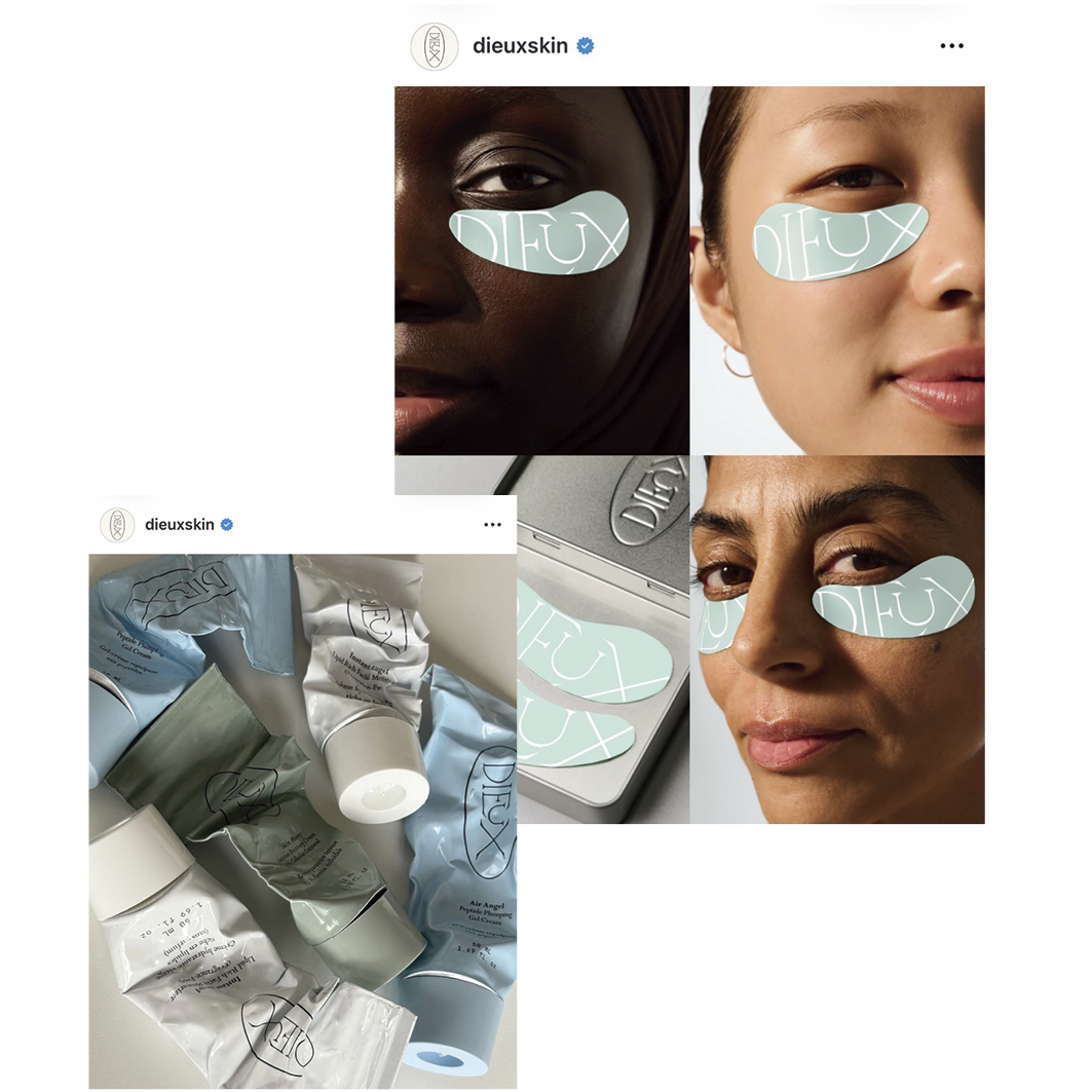 Forever Eye Mask ¥4,000、Creamなど 50mL ¥5,500～ 「www.dieuxskin.com」で購入可。