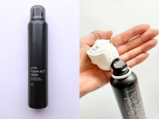 もっちりとした弾力泡がすごいんです。血行促進効果があるので頭皮にも。毎朝のお手入れにもスペシャルケアにも使えます。ビタフォームアクト 13000 130g¥3,960(ミルティア)