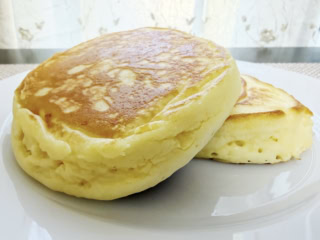 無印良品「米粉のパンケーキ」焼き上がり