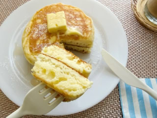 無印良品「米粉のパンケーキ」焼き上がり