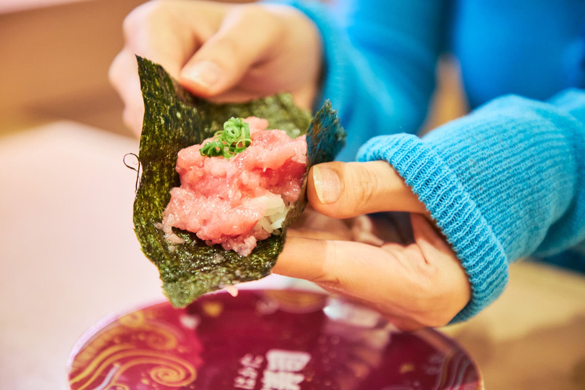 本鮪の希少な部位だけを使用した極上ネギトロ￥528